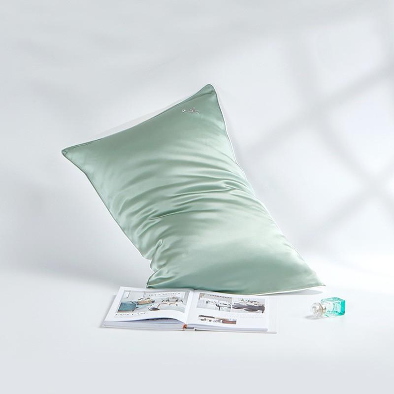 100% Pure Mulberry Silk Pillowcase 19 Momme Satin Weave Zipper/Envelope Bedding Comfort
