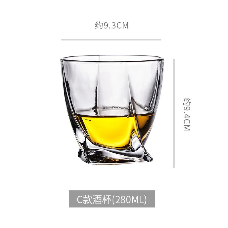 Европейский хрустальный стакан для виски, бокалы для вина, пивные кружки, бытовая кружка для воды, рельефный узор, чашки неправильной формы, бар KTV