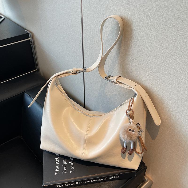 Ретро сумка женская большой вместимости 2025 новая осень и зима универсальная повседневная на плечо сумка-мессенджер сумка-тоут для поездок на работу