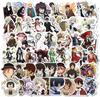 Bungo Stray Dogs PVC Waterproof Cute and Stylish Stickers for Bocchi the Rock Popular Anime Manga Planner DIY Stickers Car (50 Sheets)