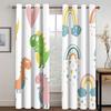 3D Детские Радужные Шторы Мультяшные Животные Динозавр Зайчик Шторы Мальчики Девочки Комната Спальня Гостиная Декоративные Шторы