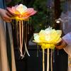 Blossom Lotus Flower Lanterns Handheld Rabbit Lotus Lantern DIY MidAutumn Festival Lantern  Toy