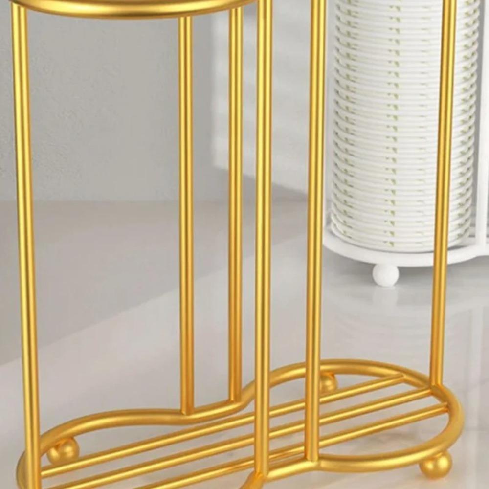 Large Capacity Cup Storage Shelf Metal Cup Storage Rack Organizier Kitchen Paper Cup Holder