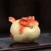 Китайский чай из фиолетовой глины Исин, ручная работа, статуэтка животного, украшения, чайная фигурка, ремесла, домашний чайный сервиз Цзыша, декор, аксессуары