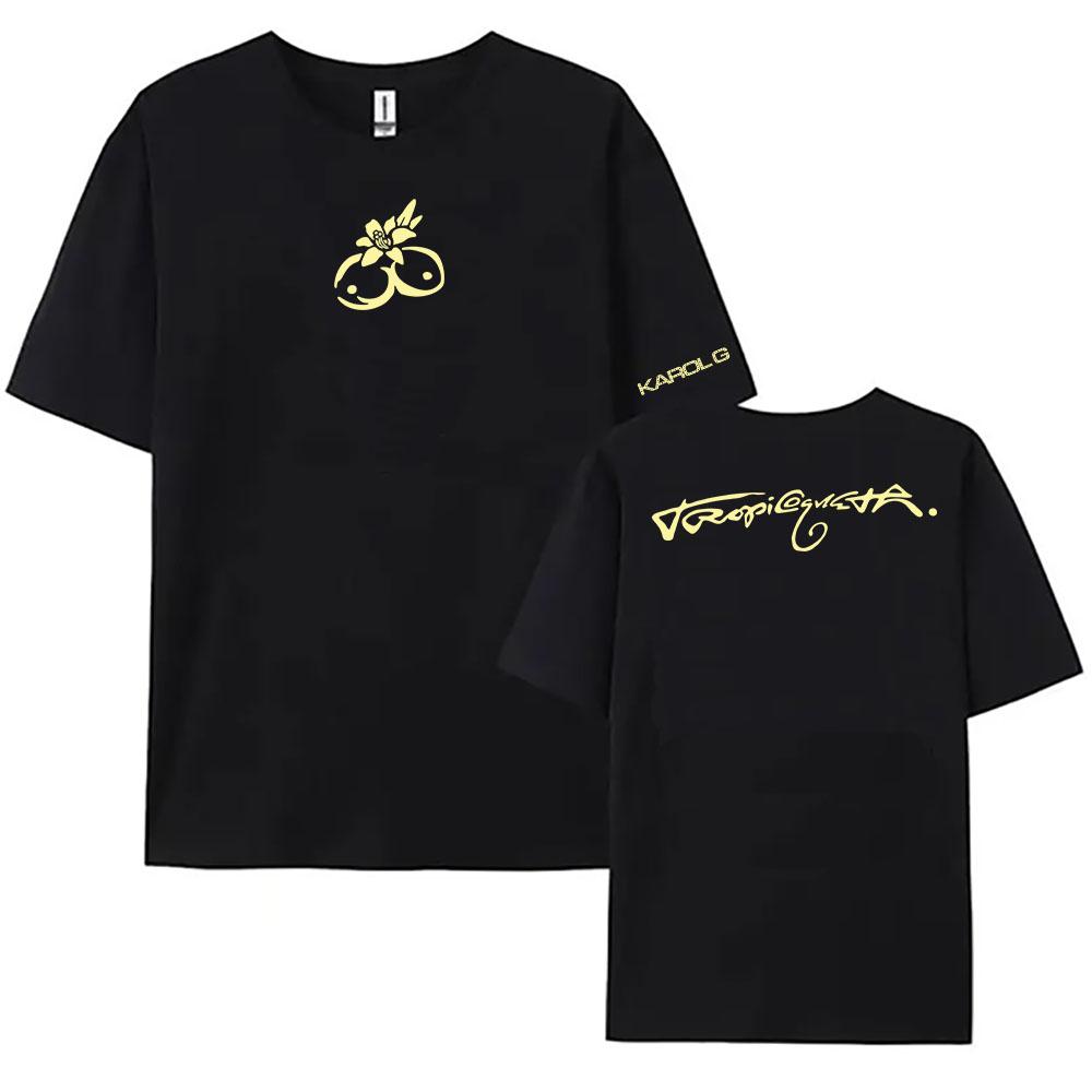 Tropicoqueta Album Print 2026 Tshirt Karol G Singer Graphic Tshirts Short Sleeve Cotton Oneck T Shirt Summer Unisex Unisex Clothes