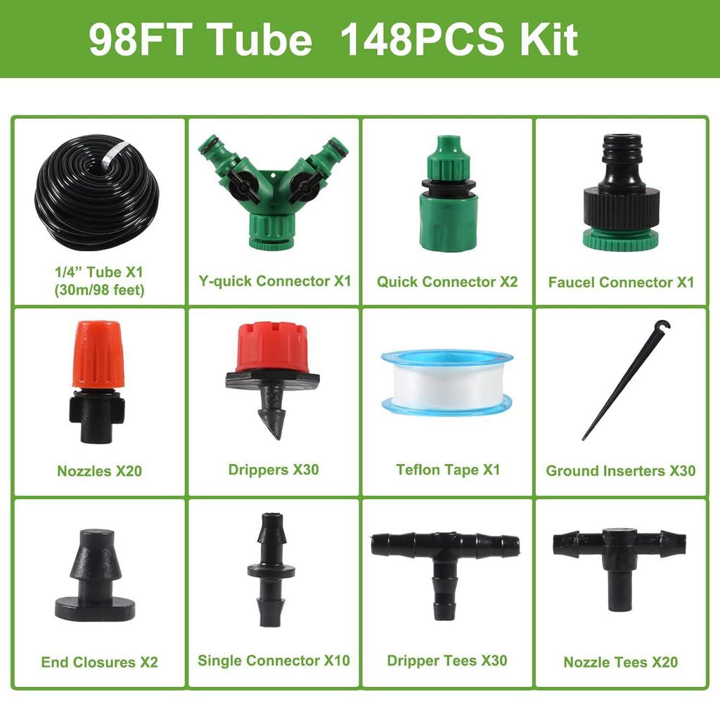 Регулируемый садовый дождеватель и система капельного полива