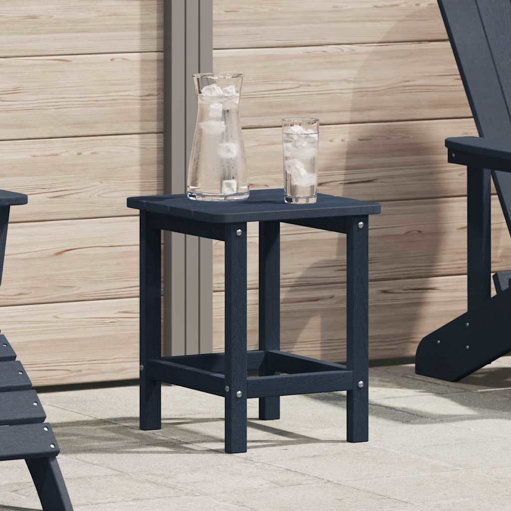 Side Table Navy Blue 38 x 38 x 46 cm Polyethylene
