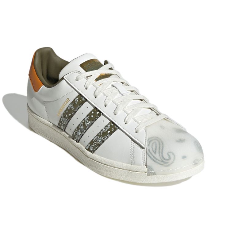 Adidas Бандана Superstar - Off White Focus Orange Кроссовки унисекс Focus-Olive GX3656