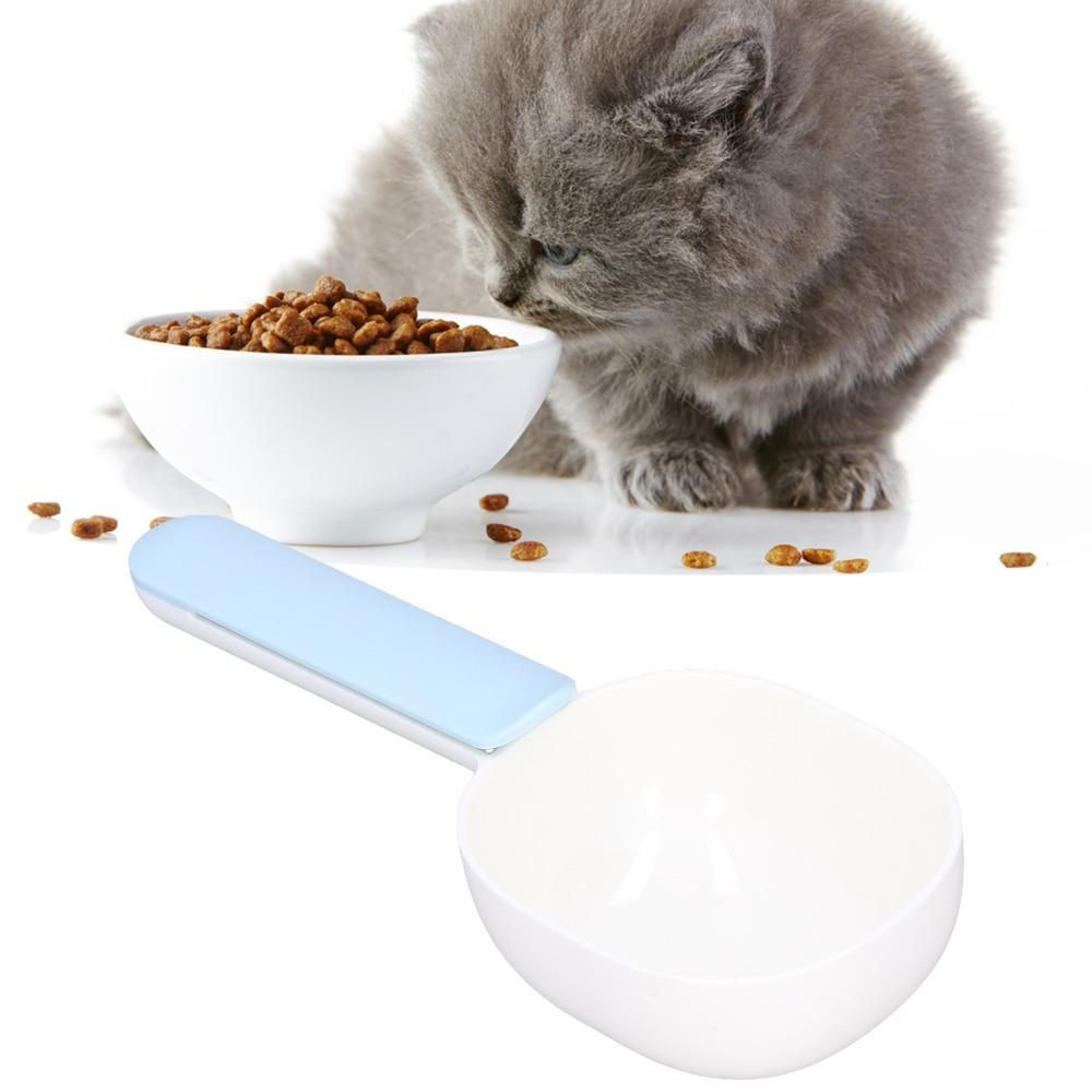 Arc Design Pet Feeding Scoop Ergonomic Handle Cat Food Shovel Comfortable Pet Food Spoon for Pets