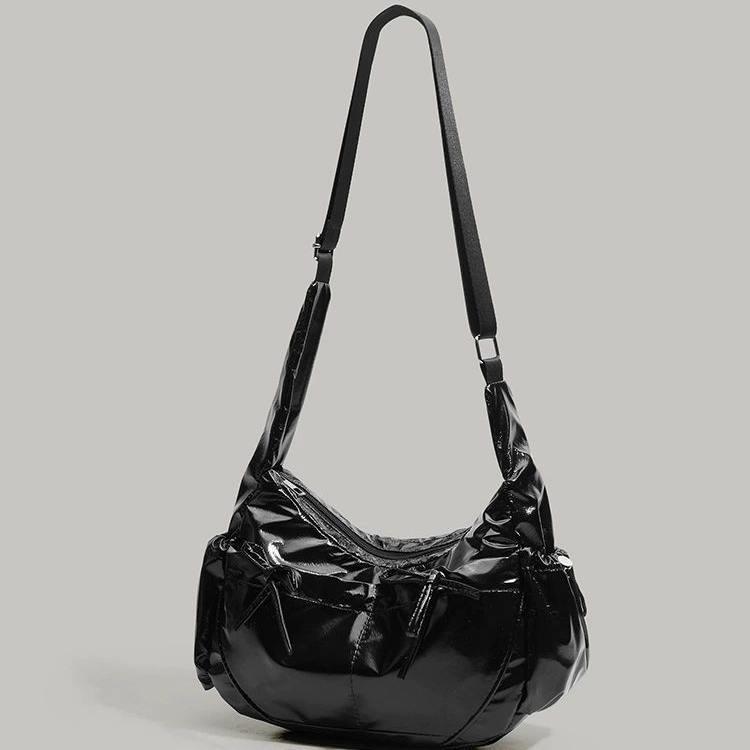 2025 New Dumpling Bag Large Capacity Commuter Texture Single Shoulder Crossbody Bag Fashion Versatile Sweet Cool Spicy Girl Tote Bag