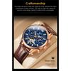 OLEVS 6658 With Gift Box Multi-function Night Light Hollow Perspective Flywheel Men's Watch Men's Watch