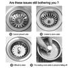 Floor Drain Plug Kitchen Sink Strainer Anti-blocking Food Waste Catcher Durable Drain Filter