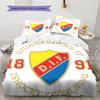 Djurgården Heart Bedding Quilt Set Quilt Cover Pillowcase Home Decoration Birthday Gift (1 * Duvet Cover + 2 * Pillowcase, Without Core)