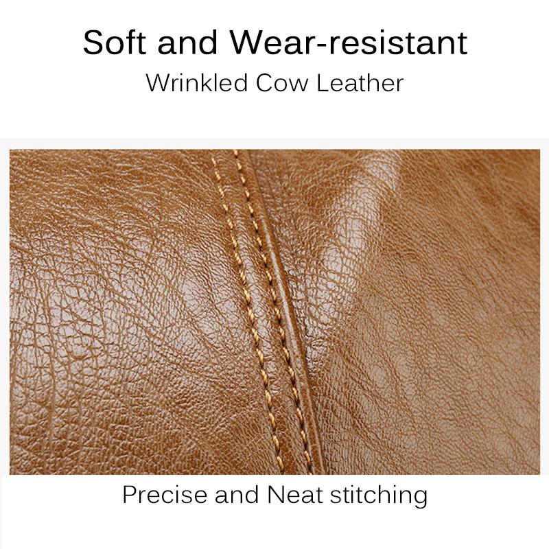 2025 Модные женские рюкзаки с бантом из натуральной кожи, женские школьные сумки из воловьей кожи с защитой от кражи и орнаментом в виде медведя