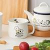 Эмалированная кружка Toyo Horo PEANUTS W12 x x, Белая, Размер прибл.. Д9.5 В7.5, SNJ-2312