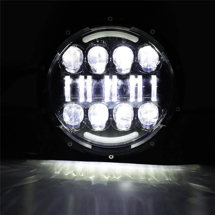 ПРОСТАЯ УСТАНОВКА PLUG AND PLAY - Эта 7-дюймовая фара прямого подключения с 3-контактным разъемом на фаре(H4). Поставляется с адаптером H4/H13.