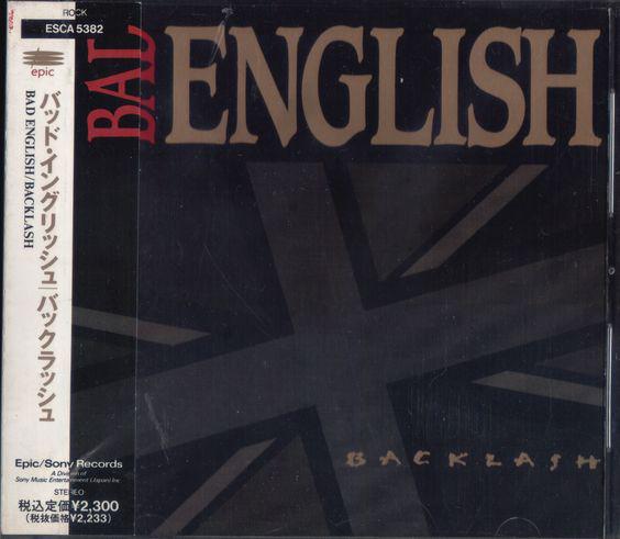 CD ПЛОХОЙ АНГЛИЙСКИЙ Backlash ESCA5382 Epic 1991 Япония Рок Б/у
