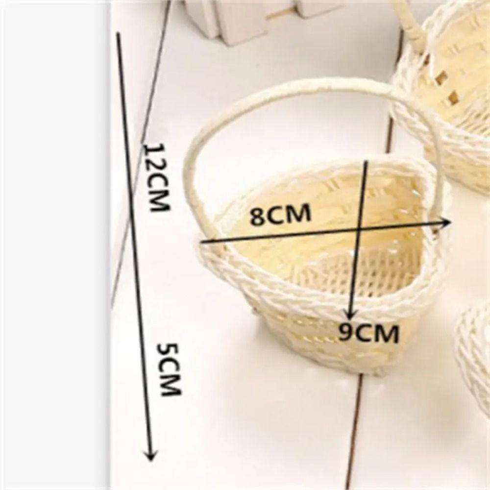 Rattan Flower Storage Basket Multi-functional Rustic Flower Basket Shopping