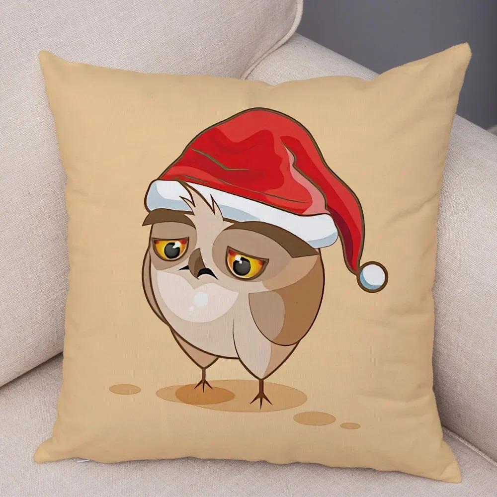 Милая мультяшная сова наволочка для кабинета офисная гостиная домашняя наволочка украшения для автомобиля