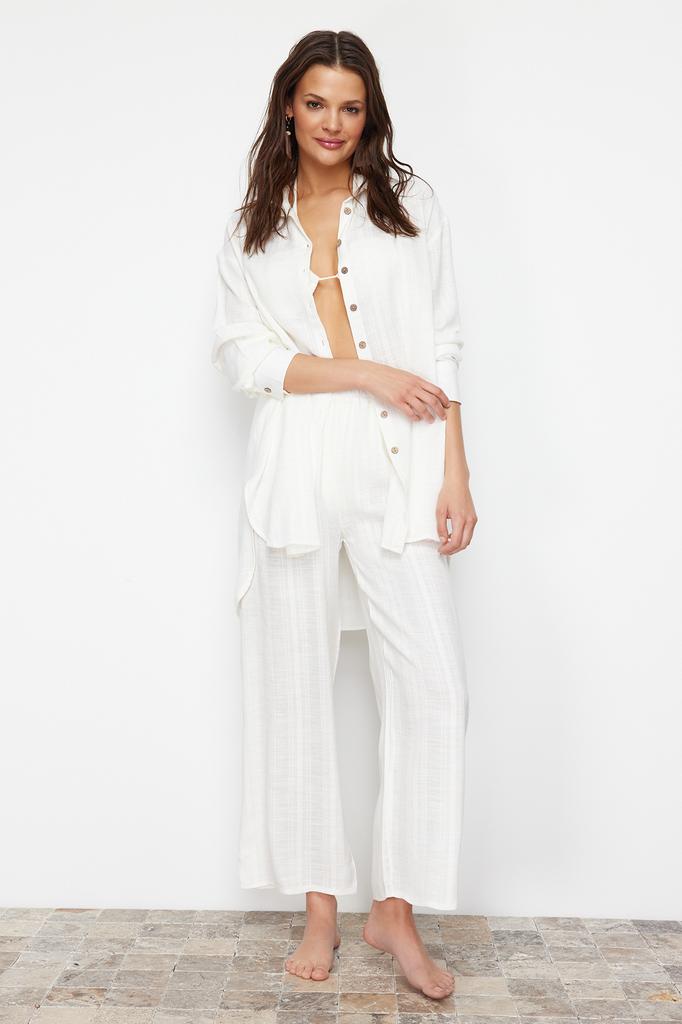 Женская модная новая рубашка синяя тканая рубашка