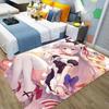 Pink Girl Room Rug Carpet for Living Room Anime Cartoon Rug Gamer Teen Room Bedside Lounge Rug Kawaii Fluffy Hallway Floor Mats