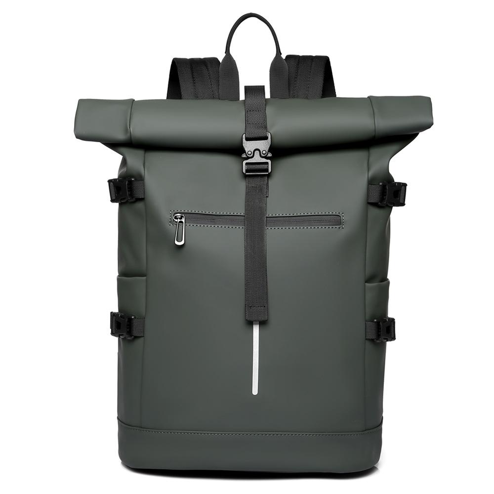 Roll-up Bag, Men's Backpack, Commuter Single-shoulder Bag, Trendy Single-shoulder Commuter Large-capacity Backpack