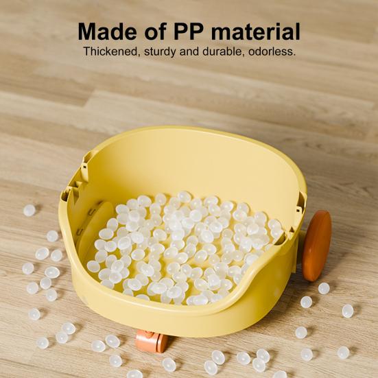 Органайзер для хранения детских игрушек Yousheng на колесиках и с верхней крышкой, дизайн «Утка/Кролик», штабелируемая тележка на колесиках для детской комнаты, игровой комнаты, спальни