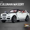 1/24 масштаб Rolls Royce Cullinan, литая под давлением модель автомобиля, игрушечная машина с откатным механизмом, звуком и светом для детей, коллекция подарков для мальчиков и девочек