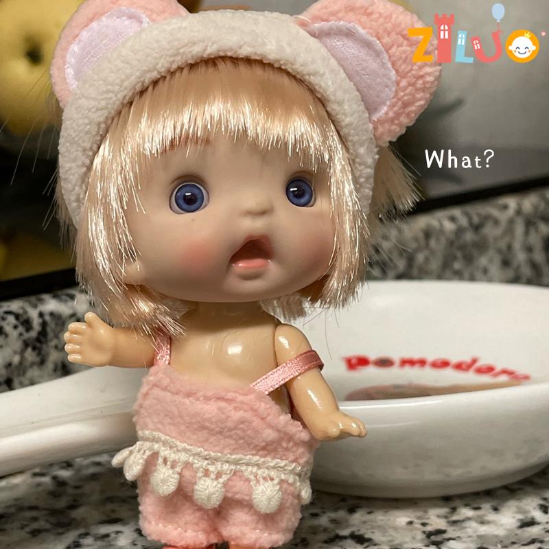 Маленькие куклы BJD 10 см для девочек Куклы Ob11 Одежда для кукол Милые игрушки-сюрпризы Кавайное лицо Тело Ob11 Полный набор Для детей Игрушка Подарки