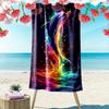 Colorful Dolphin 2D Flat Print Beach Towel, Large Soft Quick Dry Towel for Beach Camping Swimming.MSTJ0918539