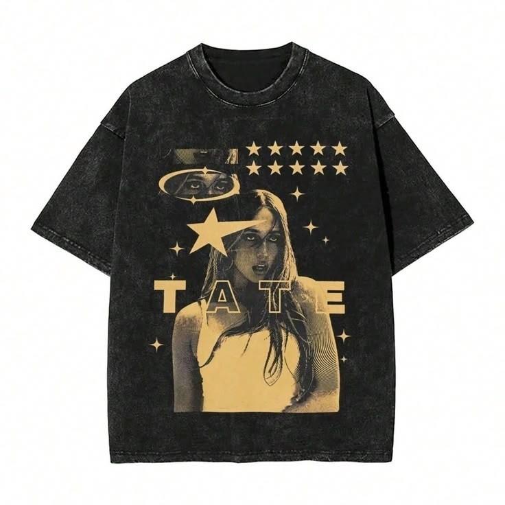 Tate Vintage Portrait Star Aesthetic Graphic Streetwear T-shirt