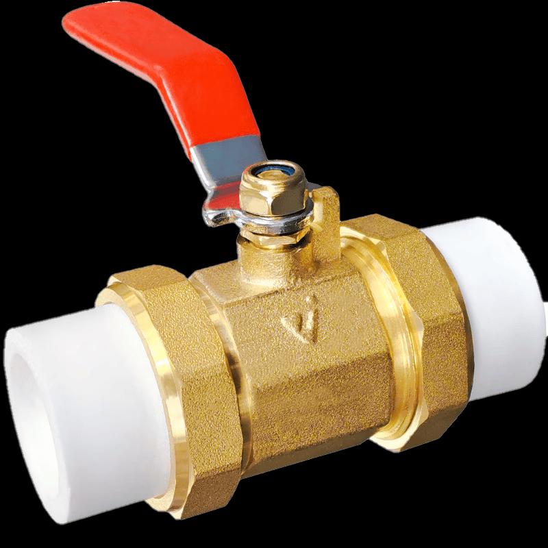 PPR шаровой кран с двойной муфтой SaiFanLu