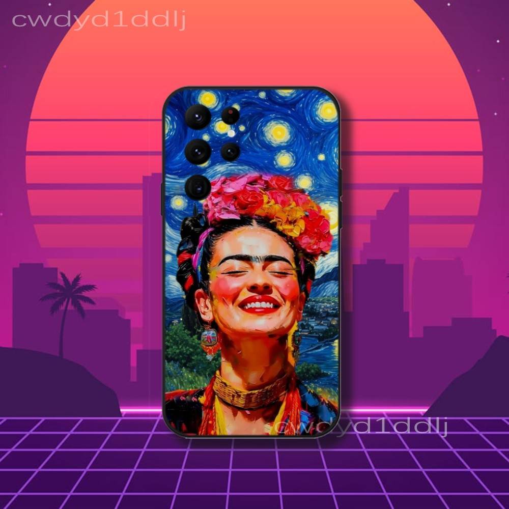 Модный Чехол Для Телефона F-FridaS-S Art K-Kahlo Для Samsung S10,S21,FE,S21 ,S26,S25,S24,S23,Ultra,S9,S22,Plus Черный Чехол