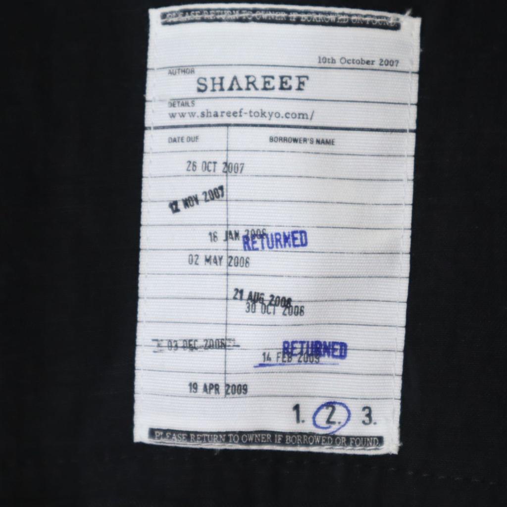 SHAREEF тренч из льна, сделано в Японии, 2 черный, мужской, б/у