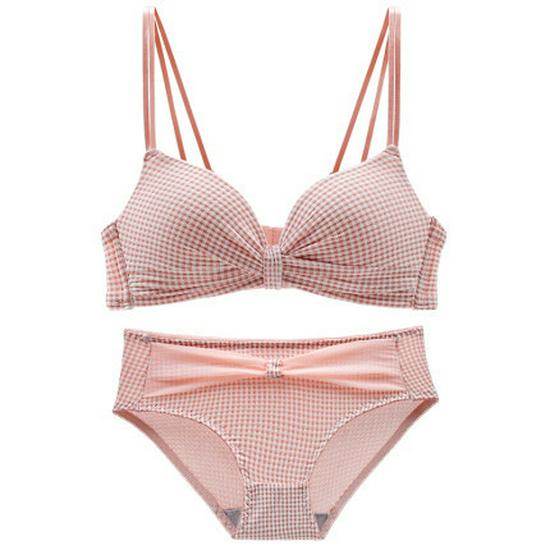 Cross Back Push-Up Bra for Young Women - Seamless, Wire-Free, and Thickened for Small Busts