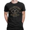 Yellowstone Dutton Ranch Sunburst Vintage Men T Shirts Funny Tees Short Sleeve Round Collar T-Shirts Pure Cotton Printed Tops