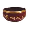 Red Singing Bowl with Wooden Stack, Red Singing Bowl and Wooden Striker Stick