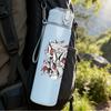 1PC Red Dragon Fantasy Retro Grunge Print 750ml Portable Sports Water Bottle Leakproof Gym Outdoor Travel Drink Cup