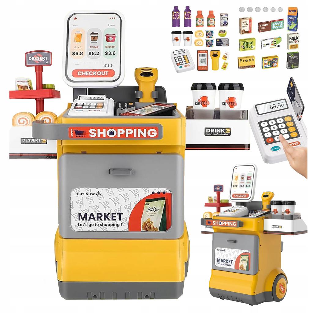 [PACZB] Interactive supermarket store for children set of 48 elements Z3139