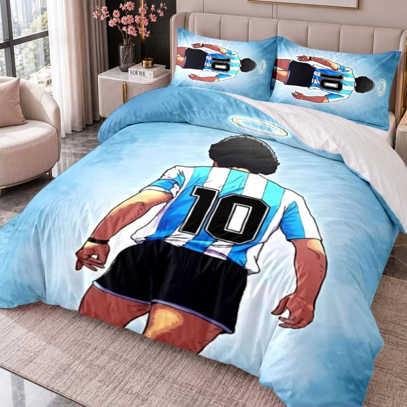 Diego Maradona 3Pcs Bedding Set Duvet Cover With Two Pillowcases For Bedroom Home Decoration