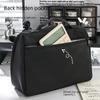 "Black Japanese-Style Large-Capacity Pencil Case & Cosmetic Bag"