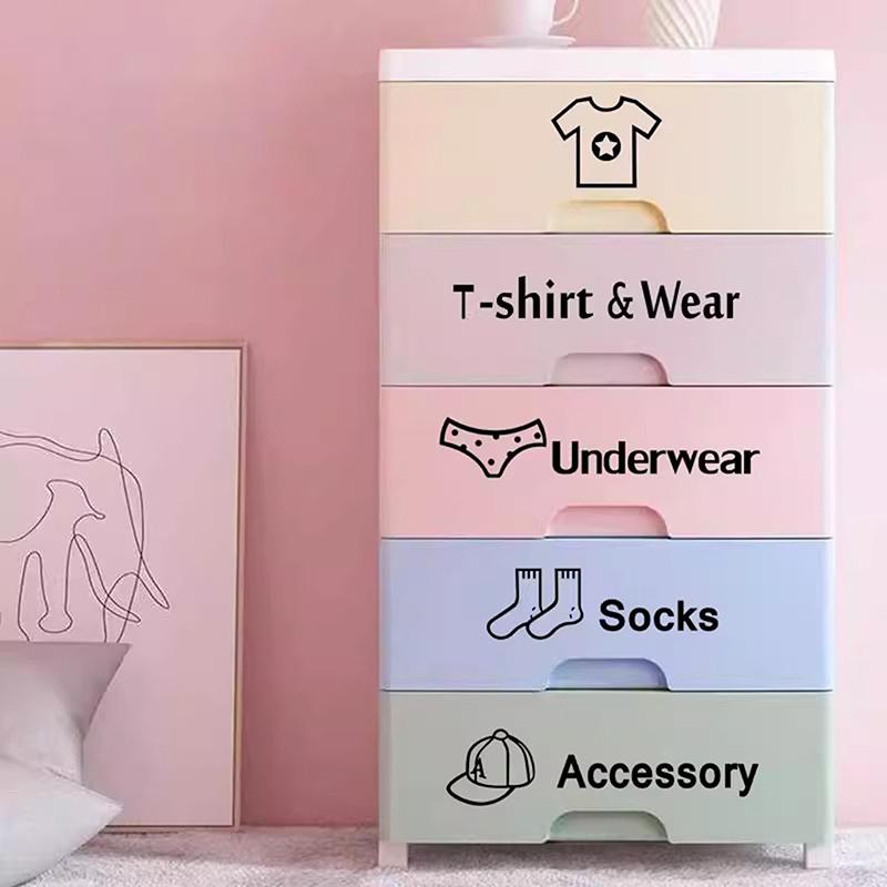 Детские наклейки на одежду Домашний декор Наклейка на шкаф Декаль Классификация для спальни Мультяшные наклейки