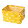 Linen Desktop Storage Basket Sundries Toy Storage Box Laundry Basket Underwear Cosmetic Organizer Office Stationery Organizer