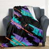 1Pc Abstract Geometric Blanket Soft And Comfortable Casual Warm Camping Travel Christmas Halloween Xmas Gift Em92428