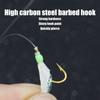 5PCS Carbon Steel Fishing Lure Bait Rig 6 Hooks Fishing Bait Rigs  Freshwater Fishing