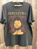 Sepultura Музыкальная Метал-группа Винтажная 90-х Угольный Унисекс Футболка Репринт Мужская Летняя Мужская Футболка С Круглым Вырезом Хлопковая Футболка
