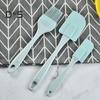 Super Wind 3Pcs/Set Cake Spatula Kit Portable Non-stick Silicone DIY Cream Scraper Spatula Kit for Kitchen