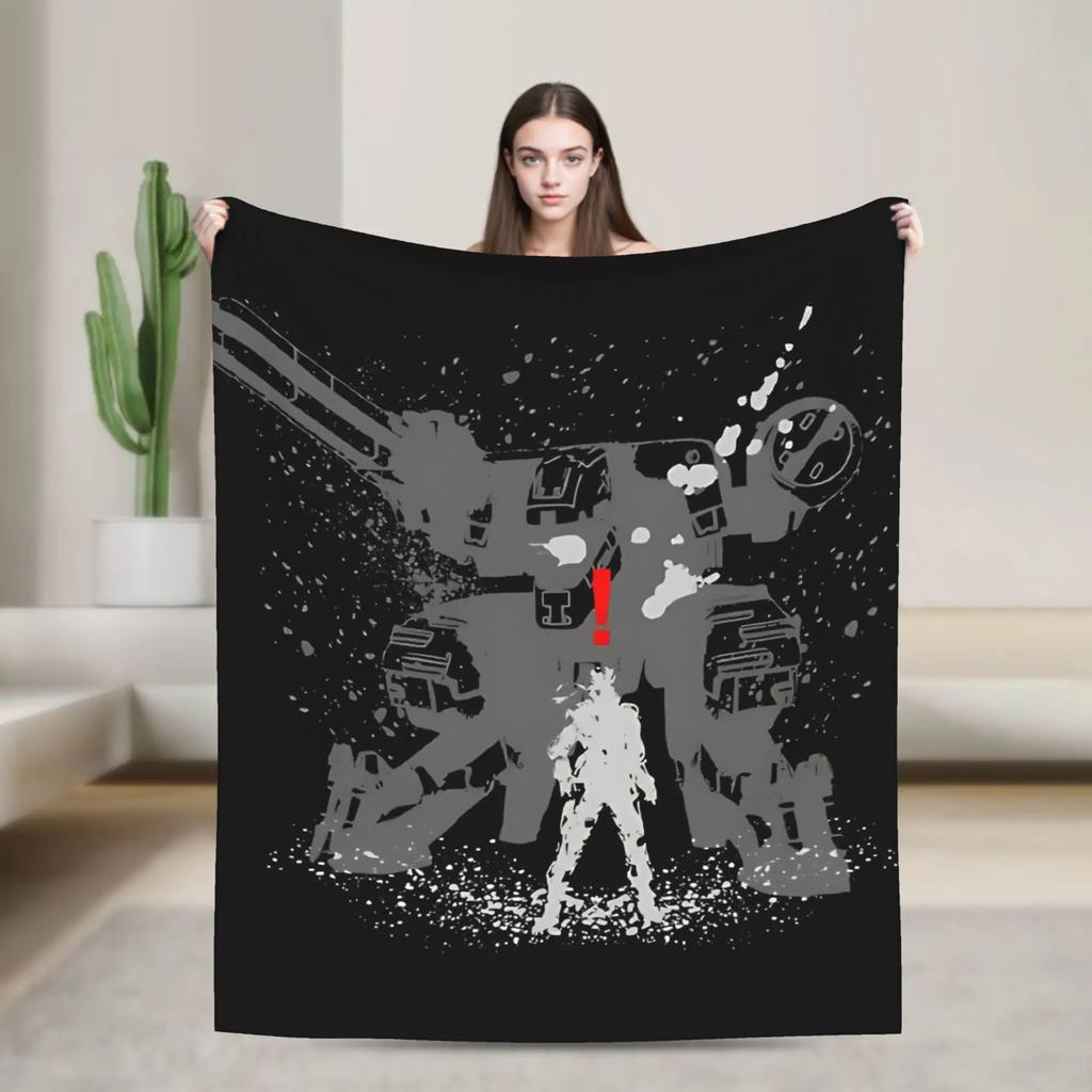 Metal Gear Solid Blanket Soft Plush Throw for Living Room Flannel Bedspread Perfect Sofa Bed Cover for Gamers