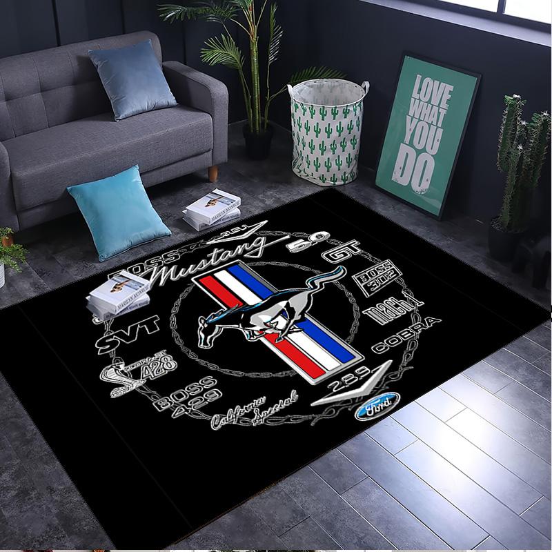 Mustang Rug Area rug for Livingroom, Bedroom, Palyroom, Chair Rug, Office Rug, Floor mat, Large Size Fan Christmas Birthday gift