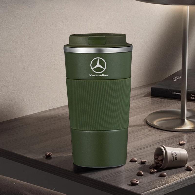 Keyring Thermos Coffee Mug Stainless Steel Coffee Cup Insulated Travel Bottle For Mercedes Benz AMG A C E Class W201 W210 W108 FZ8